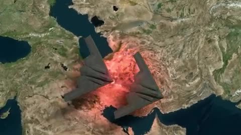 US B-2 Bomber Drop 12 30,000lbs Bunker Busters on Iran