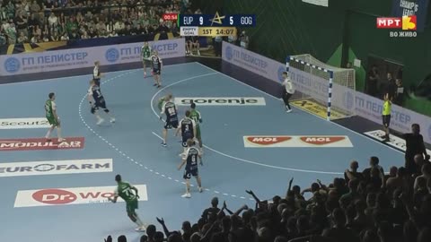 Domen Tajnik CRAZY goal (Eurofarm Pelister vs GOG Gudme)