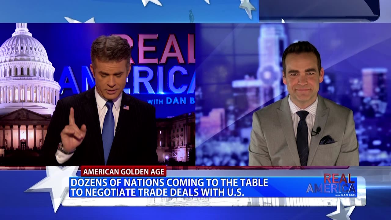 REAL AMERICA -- Dan Ball W/ Seth Denson, Markets Continue Response To Tariffs, 4/8/25