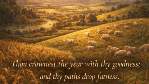 Psalm 65 | Thou Crownest the Year with Thy Goodness | King James Version Bible Reading