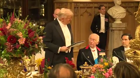 .@POTUS delivers remarks at the State Banquet at Windsor Castle This is truly one of the highest hon