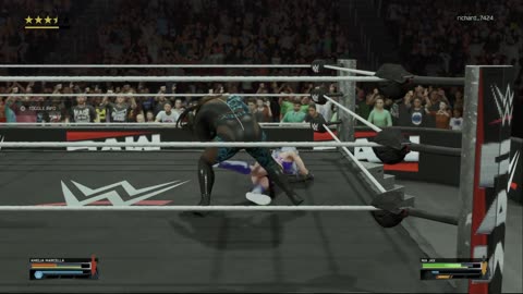 wwe 2k25 223 universe Amelia Marcella VS Nia Jax