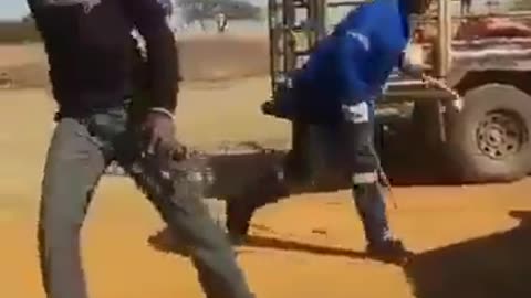 White African farmers living in total fear for their lives every day
