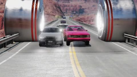 Bollards Crush vs Sports cars # 1