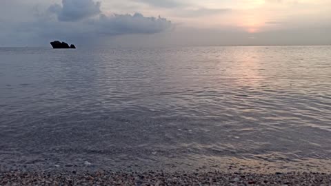 De rust van de zee doet het verlangen vervagen