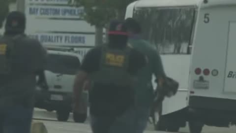 In LA, an illegal immigrant father of marines threatens ICE with weed trimmer.