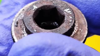 Bicycle crank bolt restoration.