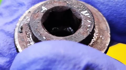 Bicycle crank bolt restoration.