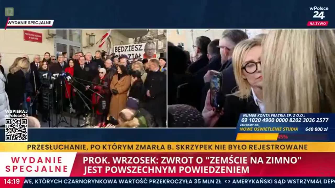 Przesłuchanie, po którym zmarła B. Skrzypek nie było rejestrowane. Prokurator