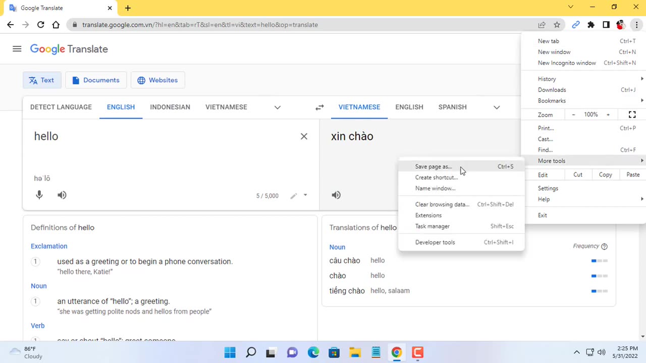 How to add Google Translate to desktop
