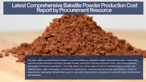 Bakelite Powder Production Cost Analysis