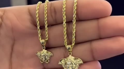 10k Gold Medusa Head Pendant Setups