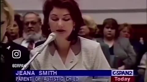 25yrs ago parents testified before Congress about how vaccines caused their child's autism.