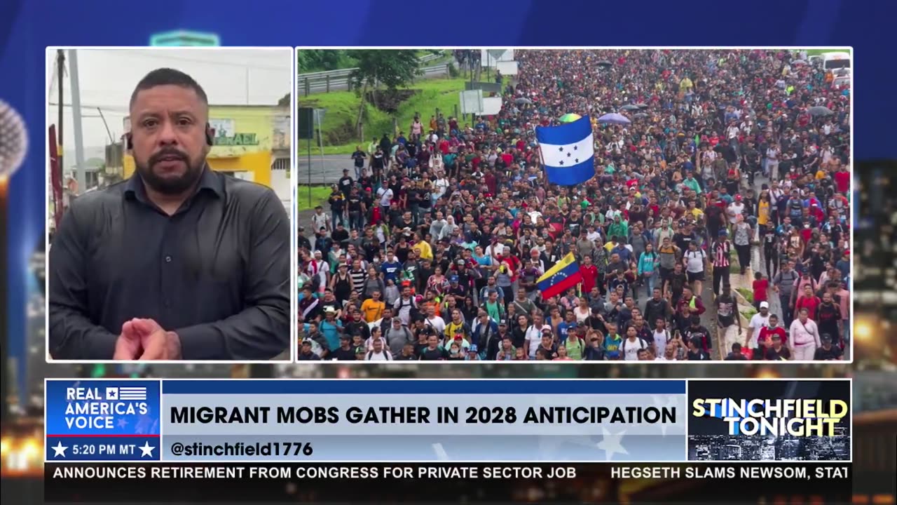 MIGRANT MOBS GATHER IN 2028 ELECTION ANTICIPATION