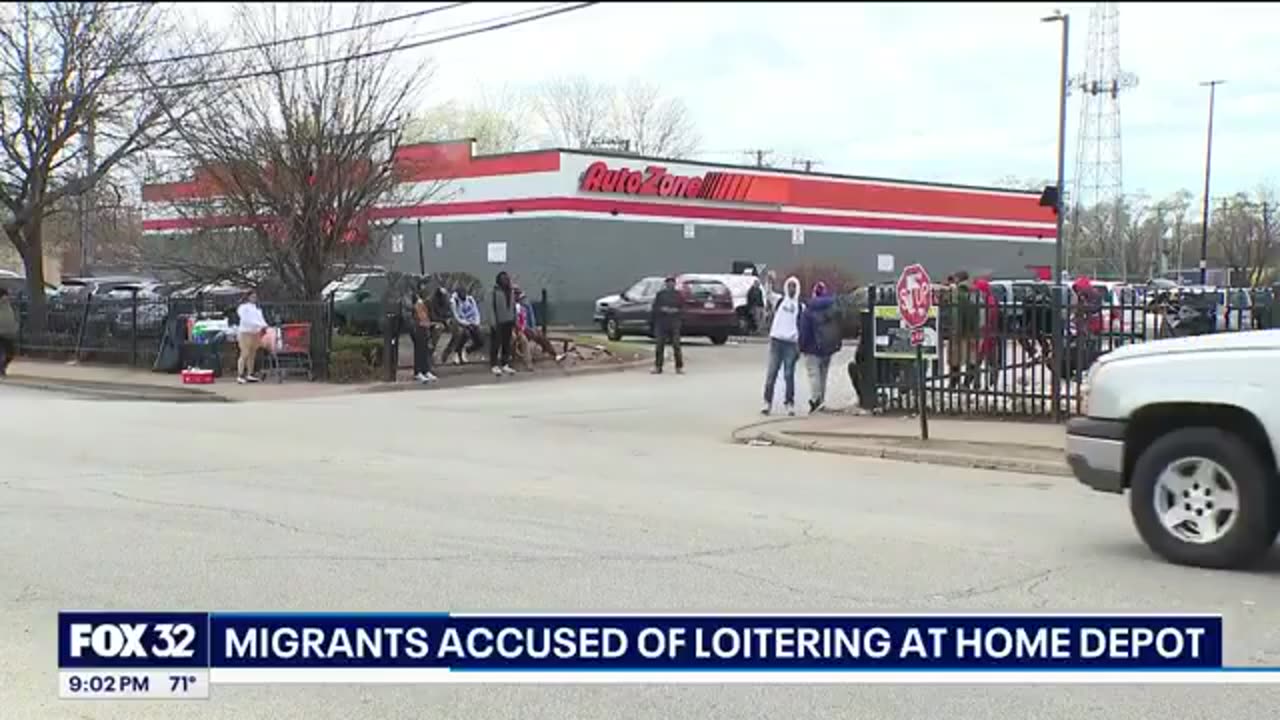 Fox 32 Chicago: Migrants overwhelm a Home Depot in Democrat-run Chicago.