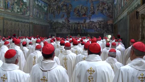 Pope Leo XIV arrives for his first mass as pontiff