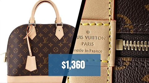 Louis Vuitton $1,360 Handbag |Pre-Loved Alma Handbag Monogram Canvas PM | Canvas Coated Imported