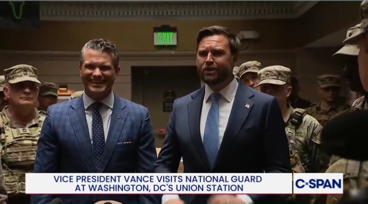SecDef Loses It As JD Vance Mocks Reporter Asking Where The Evidence Of DC Crime Is