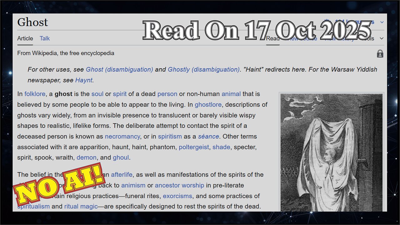 Ghosts (No AI) - 17 Oct 2025