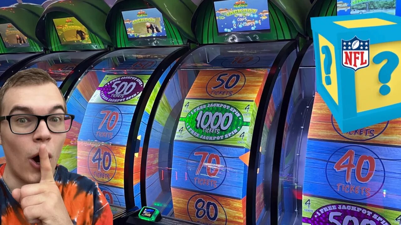 What's Inside The NFL Mystery Box? || Arcade Games