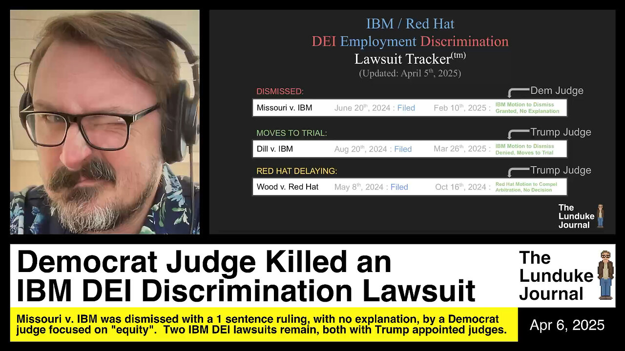Democrat Judge Killed an IBM DEI Discrimination Lawsuit