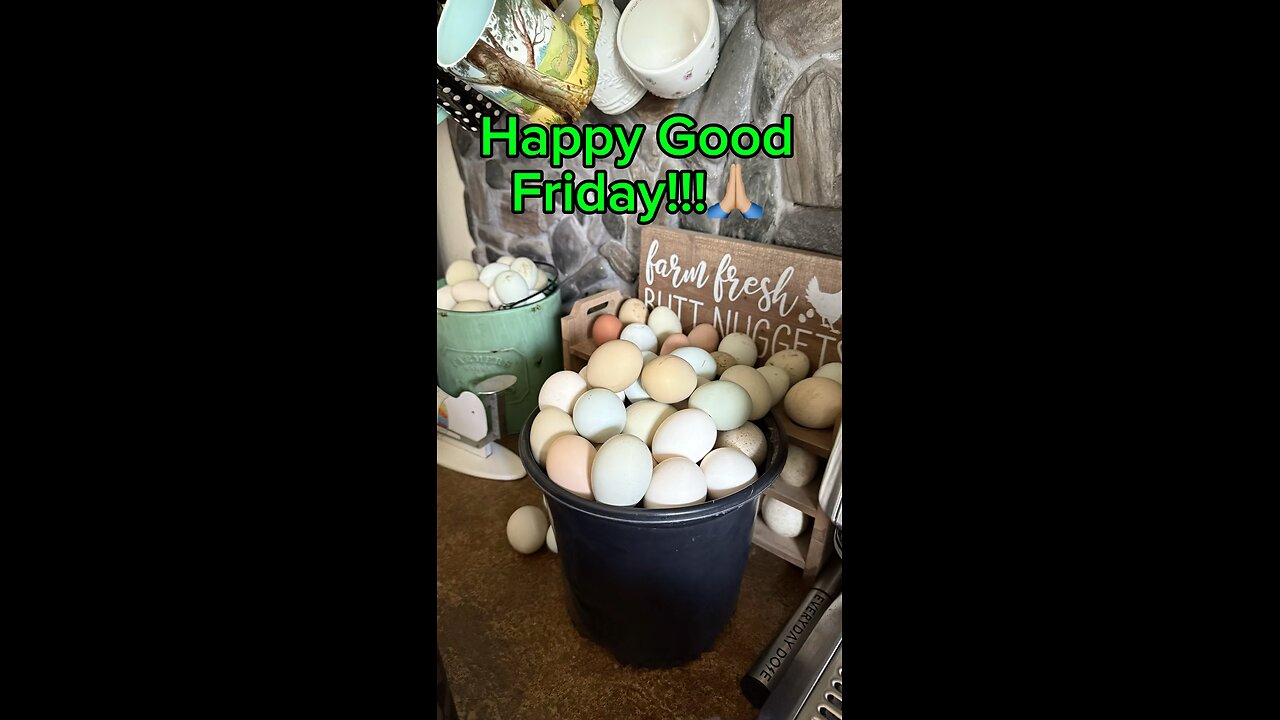 On Good Friday, even the eggs remind us that new life is coming.🙌🏼✝️🙌🏼