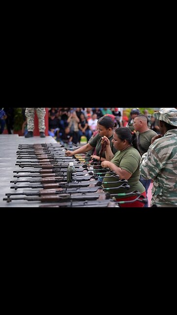 If Maduro is really an oppressive dictator, why would he equip his own people with weapons?
