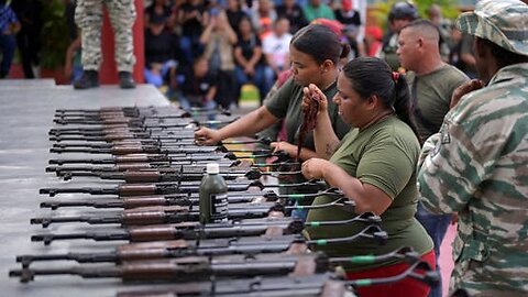 If Maduro is really an oppressive dictator, why would he equip his own people with weapons?