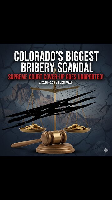 Colorado’s Biggest Bribery Scandal – Supreme Court Cover-Up Goes Unreported!