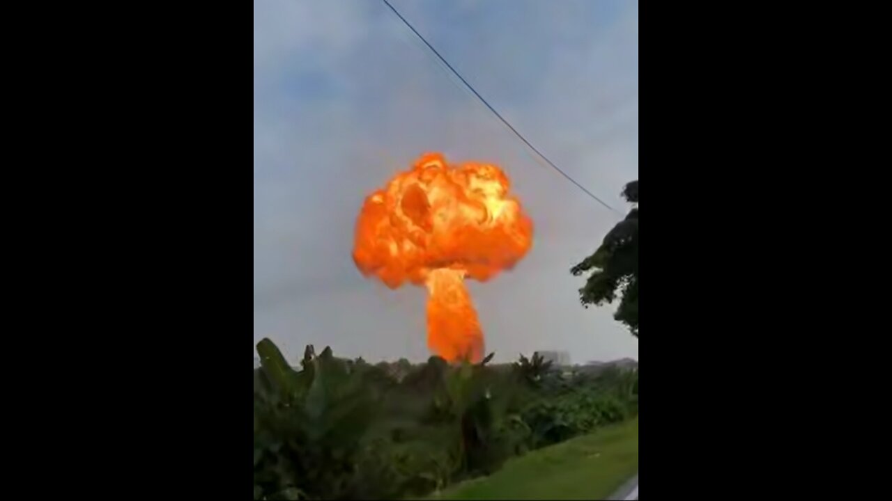 Massive gas pipeline explosion 💥 in Malaysia 🇲🇾