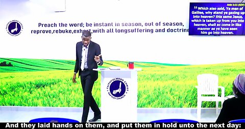 And they laid hands on them, and put them in hold unto the next day: