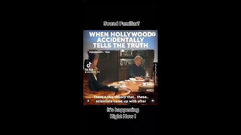 When Hollywood accidently tells the truth.