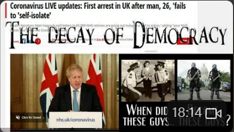 [Mar 20, 2020] CV: Self Isolate or go to Prison: The Decay of Democracy [Observation Deck]