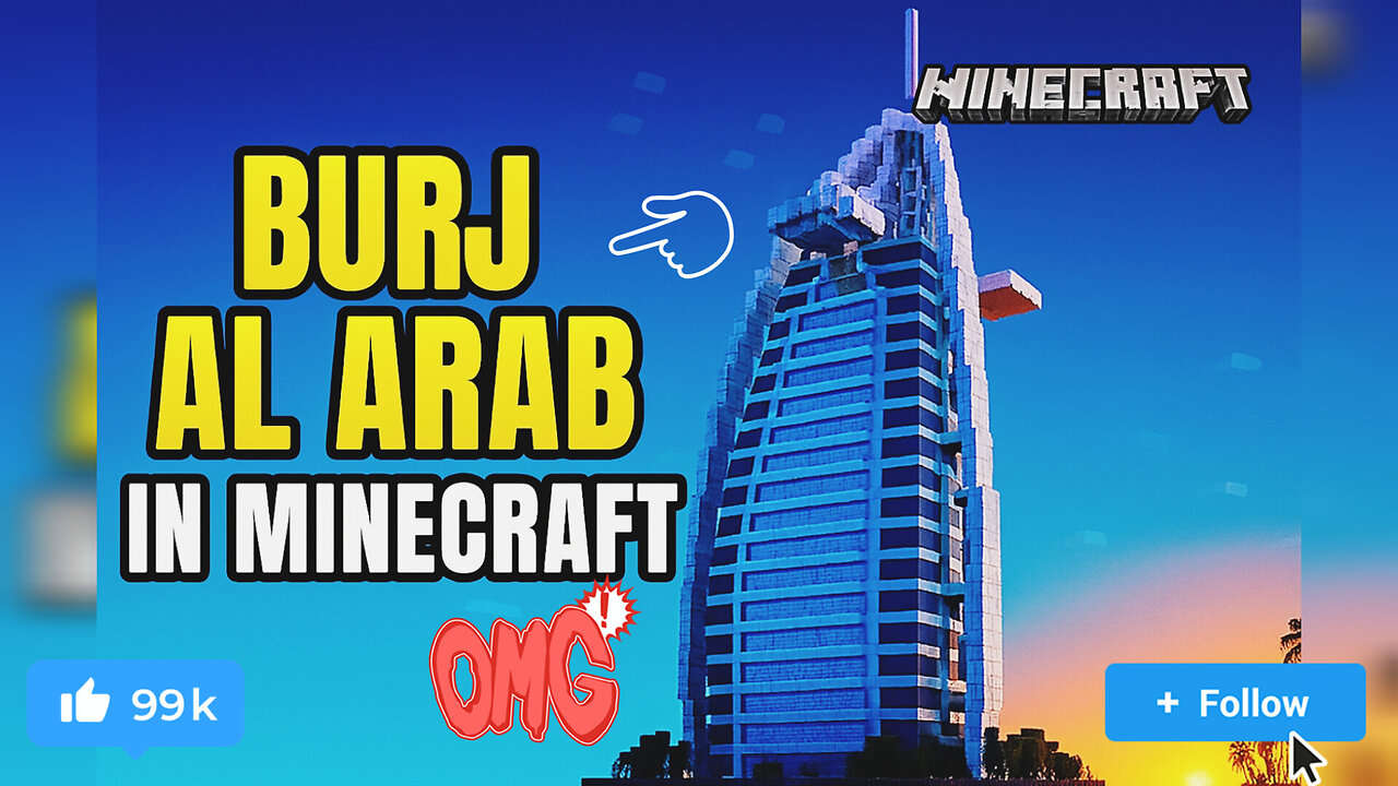 Burj Al Arab in Minecraft