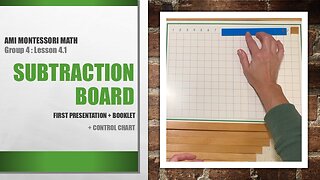 Math Group 4 (Lesson 4.1): Subtraction Board Introduction, Booklet, Control Chart