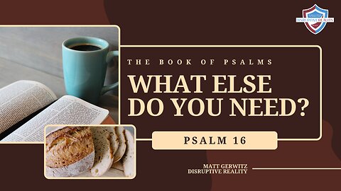 What Else Do You Need? – Psalm 16