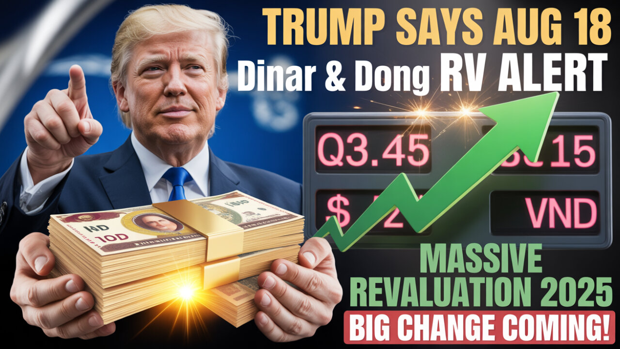 Trump Says Aug 18 – Massive Iraqi Dinar & Dong RV Incoming! – Big Change Coming!