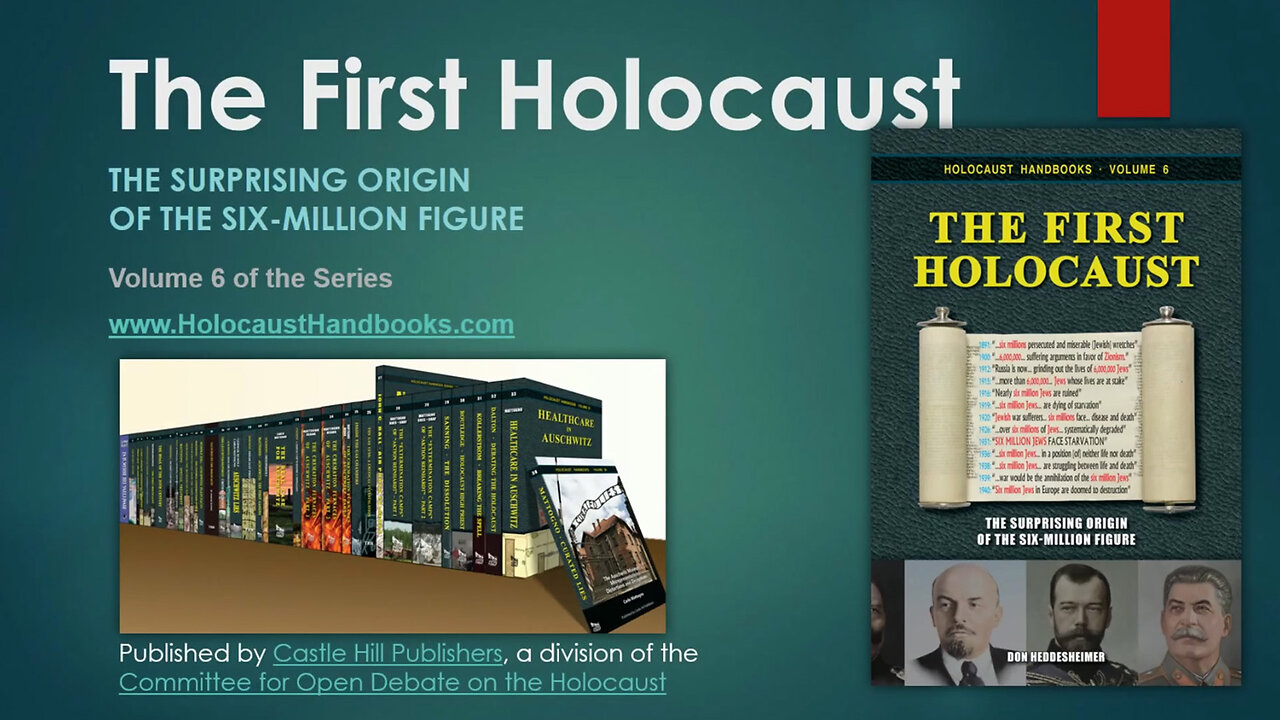 The First Holocaust - The Surprising Origin of the Six-Million Figure