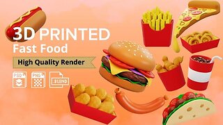 3D-Printed Fast Food - KILLUMINATI13420