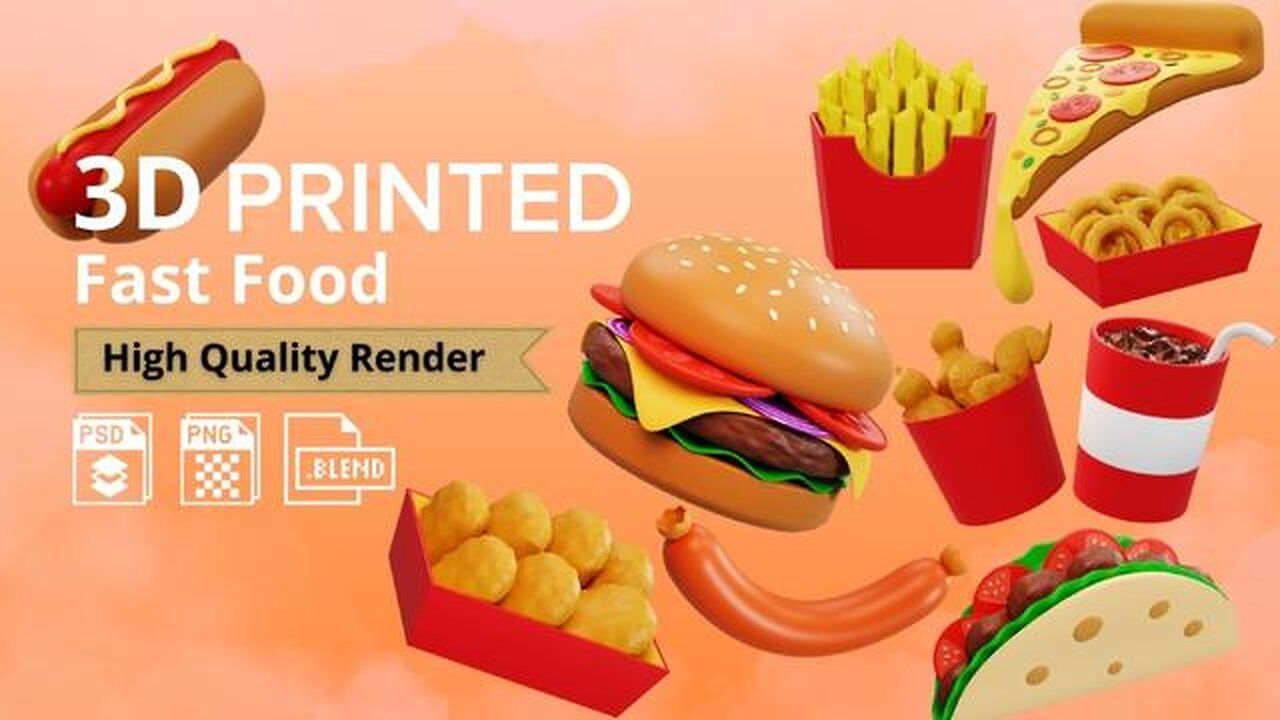 3D-Printed Fast Food - KILLUMINATI13420