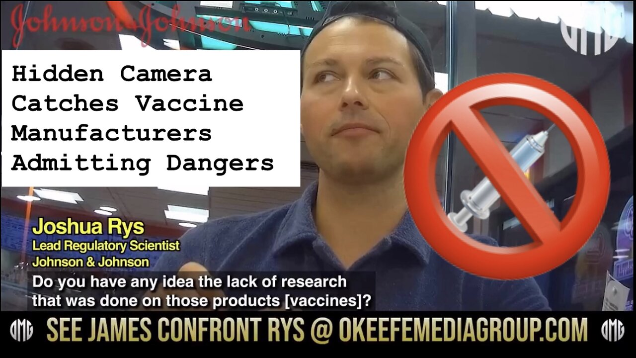 Vaccine Manufacturers Acknowledge Dangers On Hidden Camera