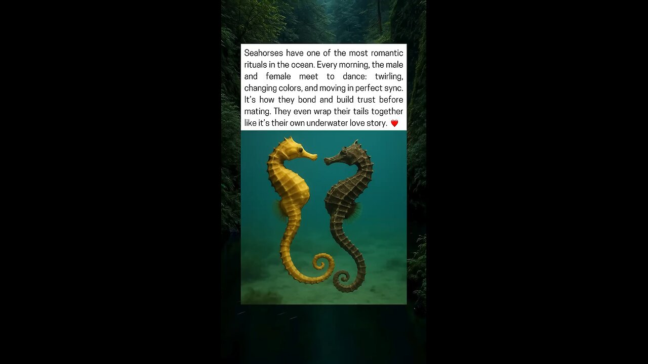 Seahorses Start Their Day With A Dance