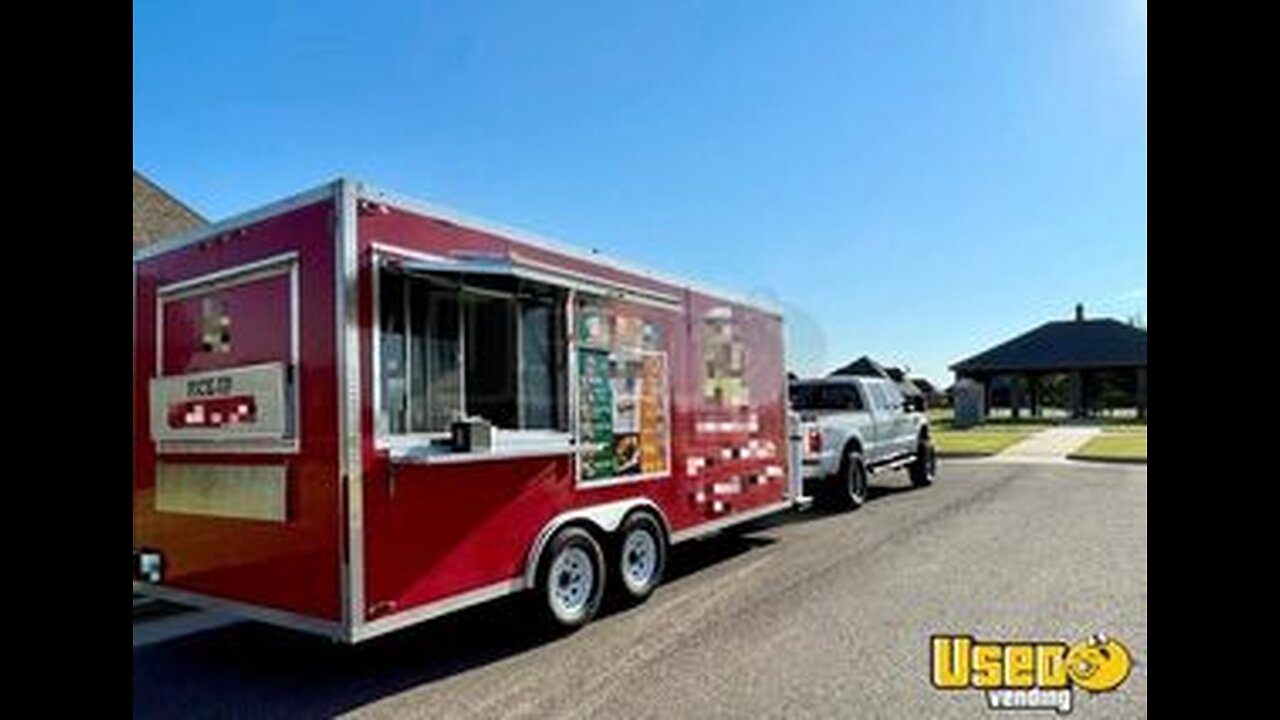 2017 8' x 20' Kitchen Food Trailer and 2008 F250 XLT V10 Truck for Sale in Oklahoma!