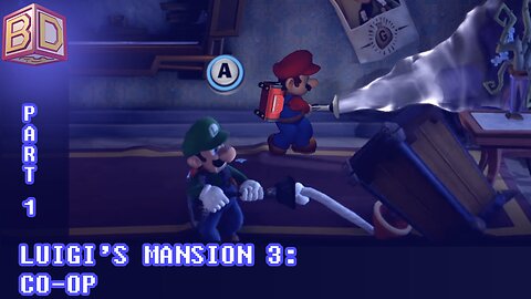 Luigi's Mansion 3: Co-op Multiplayer Story Gameplay Nintendo Switch - Part 1 [Parody]
