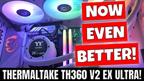 NEW Thermaltake TH360 V2 Ultra ARGB Sync AIO CPU Water Cooler With IPS LCD Screen