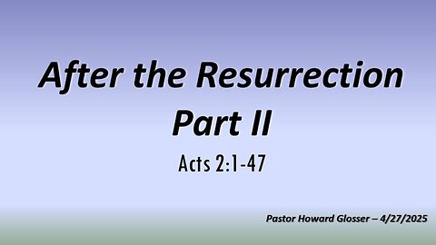 Grace Church Service 2025-05-04