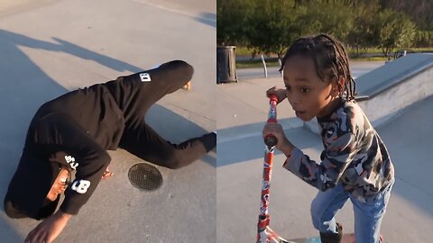 Duke Dennis Fell while Skateboarding and Got Called TRASH by Random Kid