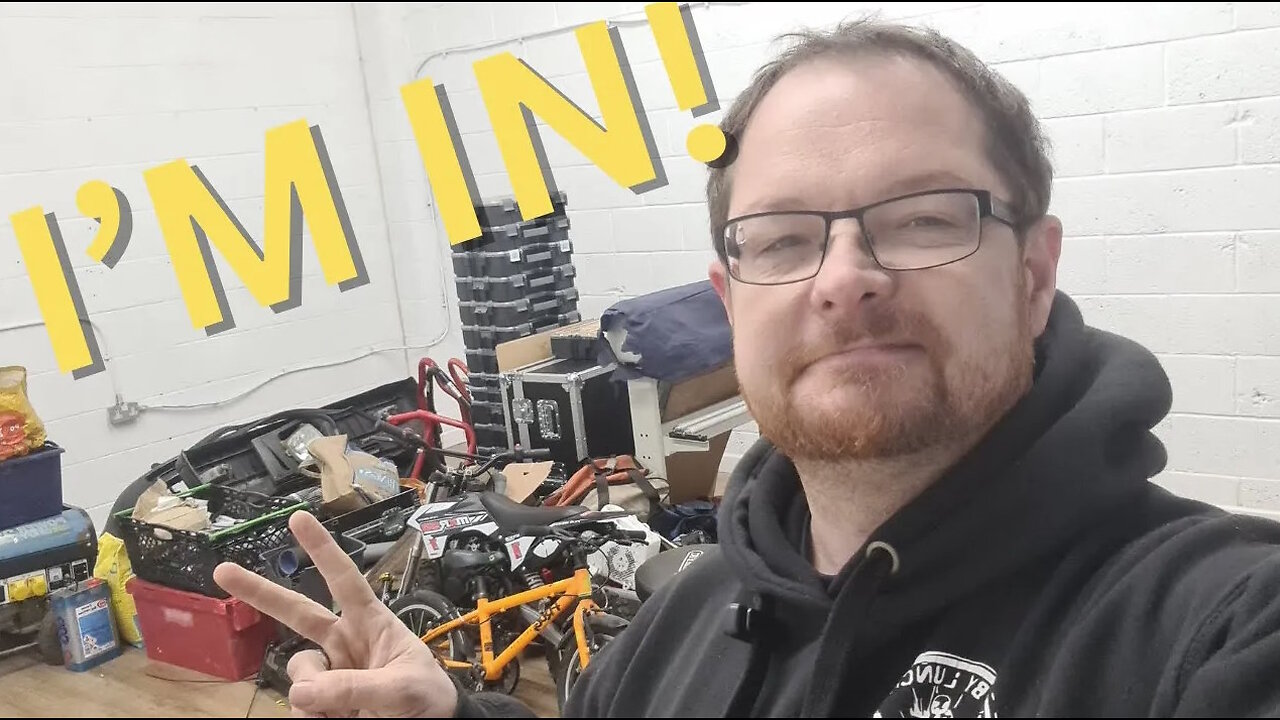 Opening the door on my new Workshop for the first time