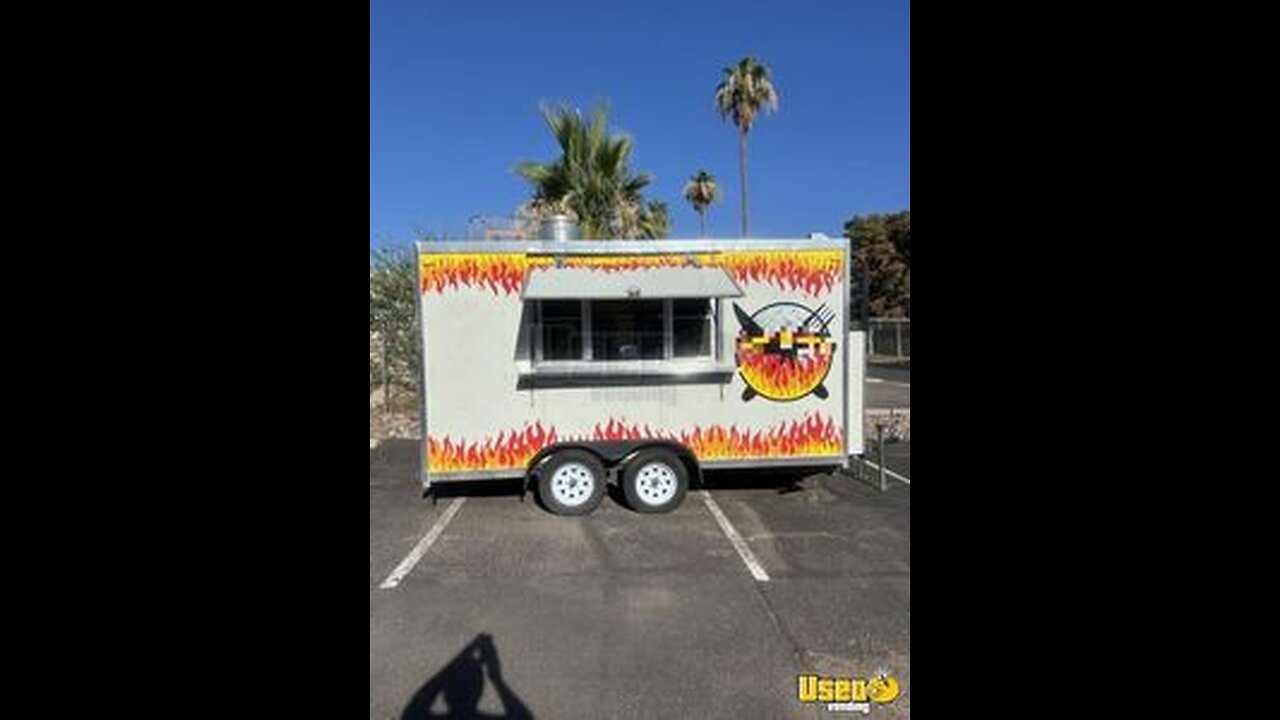 Fully Loaded - 2021 8' x 14' Kitchen Food Concession Trailer with Pro-Fire System