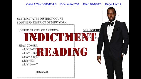 United States v. Combs: Indictment Reading